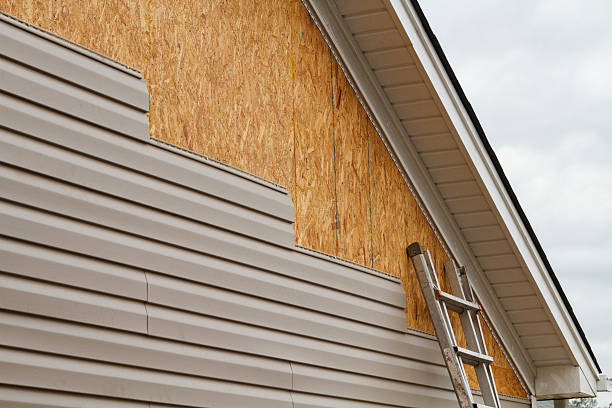 Professional Emergency Siding Repair technician working in Disputanta, VA